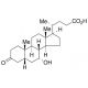 3-Oxo-7α-hydroxy-5β-cholanoic Acid (CAS 4185-00-6) - chemical structure image