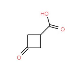 3-Oxo-cyclobutanecarboxylic acid (CAS 23761-23-1) - chemical structure image