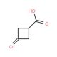 3-Oxo-cyclobutanecarboxylic acid (CAS 23761-23-1) - chemical structure image