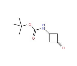 (3-Oxo-cyclobutyl)-carbamic acid tert-butyl ester (CAS 154748-49-9) - chemical structure image
