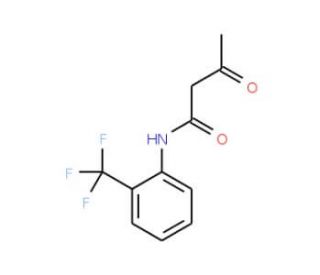 3-Oxo-N-(2-trifluoromethyl-phenyl)-butyramide (CAS 81761-28-6) - chemical structure image