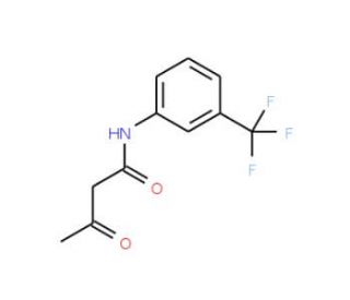 3-Oxo-N-(3-trifluoromethyl-phenyl)-butyramide (CAS 785-74-0) - chemical structure image