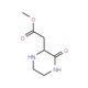 (3-Oxo-piperazin-2-yl)-acetic acid methyl ester (CAS 89852-17-5) - chemical structure image