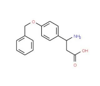 3-(p-benzyloxyphenyl)-DL-beta-alanine (CAS 330645-19-7) - chemical structure image