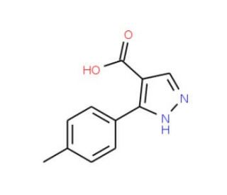 3-p-Tolyl-1H-pyrazole-4-carboxylic acid - chemical structure image