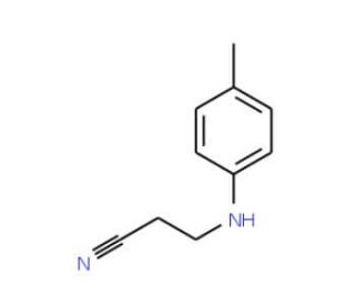 3-p-Tolylamino-propionitrile (CAS 1077-24-3) - chemical structure image