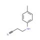 3-p-Tolylamino-propionitrile (CAS 1077-24-3) - chemical structure image