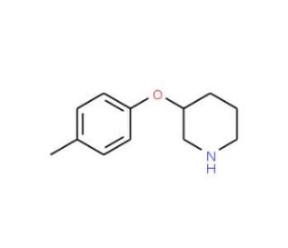 3-(p-Tolyloxy)piperidine (CAS 63843-39-0) - chemical structure image