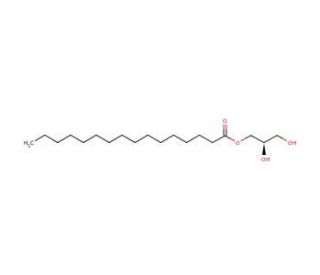 3-Palmitoyl-sn-glycerol (CAS 32899-41-5) - chemical structure image