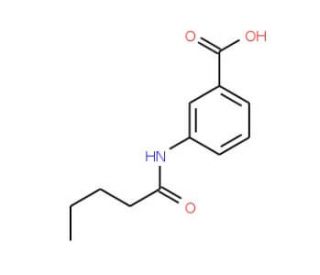 3-(pentanoylamino)benzoic acid (CAS 174482-77-0) - chemical structure image