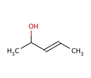 3-Penten-2-ol, predominantly trans (CAS 3899-34-1) - chemical structure image