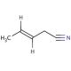 3-Pentenenitrile, predominately trans (CAS 16529-66-1) - chemical structure image
