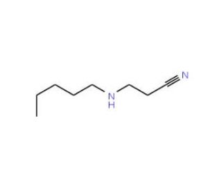3-(Pentyamino)propionitrile (CAS 59676-91-4) - chemical structure image