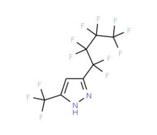 3-Perfluorobutyl-5-trifluoromethylpyrazole - chemical structure image