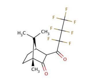 3-(Perfluorobutyryl)-(&plus;)-camphor (CAS 51800-99-8) - chemical structure image