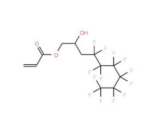 3-Perfluorohexyl-2-hydroxypropyl acrylate (CAS 127377-12-2) - chemical structure image