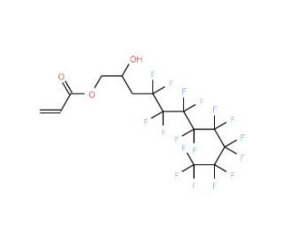 3-(Perfluorooctyl)-2-hydroxypropyl acrylate (CAS 76962-34-0) - chemical structure image