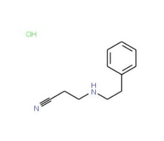 3-Phenethylamino-propionitrilehydrochloride - chemical structure image