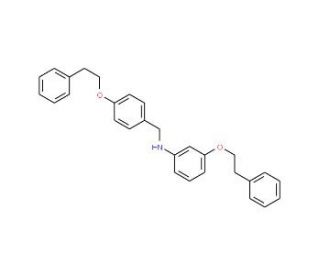 3-(Phenethyloxy)-N-[4-(phenethyloxy)benzyl]aniline - chemical structure image
