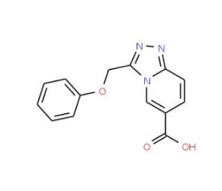 3-(Phenoxymethyl)[1,2,4]triazolo[4,3-a]pyridine-6-carboxylic acid - chemical structure image