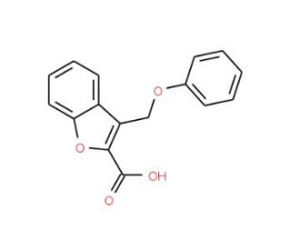 3-Phenoxymethyl-benzofuran-2-carboxylic acid (CAS 28664-92-8) - chemical structure image