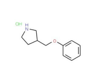 3-(Phenoxymethyl)pyrrolidine hydrochloride - chemical structure image