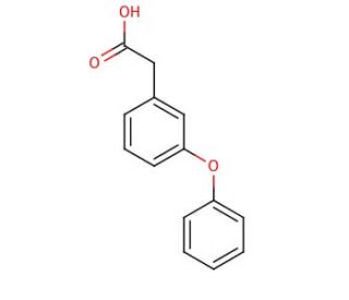 3-Phenoxyphenylacetic acid (CAS 32852-81-6) - chemical structure image