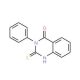 3-Phenyl-1,2,3,4-tetrahydro-2-thioxoquinazolin-4-one (CAS 18741-24-7) - chemical structure image