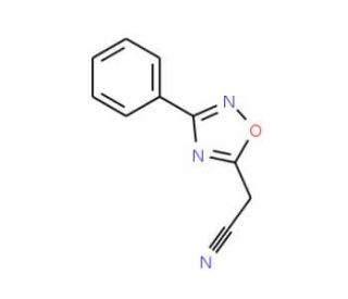 (3-phenyl-1,2,4-oxadiazol-5-yl)acetonitrile (CAS 57459-36-6) - chemical structure image