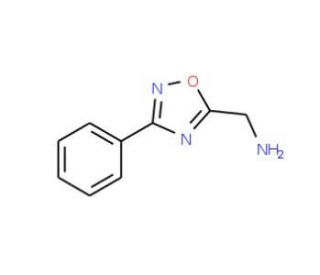 (3-phenyl-1,2,4-oxadiazol-5-yl)methylamine (CAS 90564-77-5) - chemical structure image