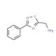(3-phenyl-1,2,4-oxadiazol-5-yl)methylamine (CAS 90564-77-5) - chemical structure image
