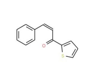 3-phenyl-1-(2-thienyl)prop-2-en-1-one (CAS 3988-77-0 ) - chemical structure image