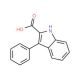 3-Phenyl-1H-indole-2-carboxylic acid (CAS 6915-67-9) - chemical structure image
