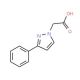 (3-Phenyl-1H-pyrazol-1-yl)acetic acid (CAS 959574-98-2) - chemical structure image