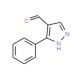 3-Phenyl-1H-pyrazole-4-carboxaldehyde (CAS 26033-20-5) - chemical structure image