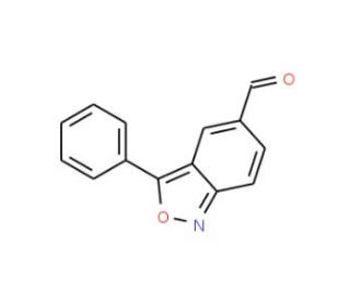 3-Phenyl-2,1-benzisoxazole-5-carbaldehyde - chemical structure image