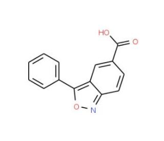 3-phenyl-2,1-benzisoxazole-5-carboxylic acid (CAS 39695-71-1) - chemical structure image