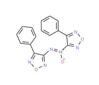 3-phenyl-4-[(4-phenyl-1,2,5-oxadiazol-3-yl)-NNO-azoxy]-1,2,5-oxadiazole - chemical structure image