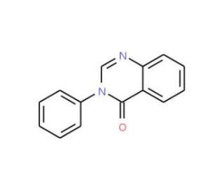 3-Phenyl-4(3H)-quinazolinone (CAS 16347-60-7) - chemical structure image