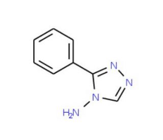 3-phenyl-4H-1,2,4-triazol-4-amine (CAS 38345-23-2) - chemical structure image