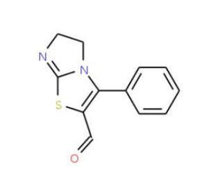 3-Phenyl-5,6-dihydroimidazo[2,1-b][1,3]thiazole-2-carbaldehyde - chemical structure image