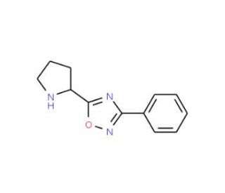 3-Phenyl-5-pyrrolidin-2-yl-[1,2,4]oxadiazole (CAS 853104-20-8) - chemical structure image
