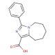 3-phenyl-6,7,8,9-tetrahydro-5H-imidazo[1,5-a]azepine-1-carboxylic acid - chemical structure image