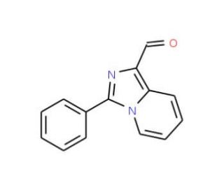 3-Phenyl-imidazo[1,5-a]pyridine-1-carbaldehyde (CAS 446830-54-2) - chemical structure image