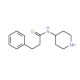3-phenyl-N-piperidin-4-ylpropanamide - chemical structure image
