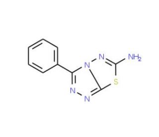 3-Phenyl[1,2,4]triazolo[3,4-b][1,3,4]thiadiazol-6-amine - chemical structure image