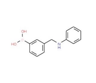 3-((Phenylamino)methyl)phenylboronic acid (CAS 690957-43-8) - chemical structure image