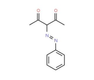 3-Phenylazo-pentane-2,4-dione (CAS 56276-49-4) - chemical structure image