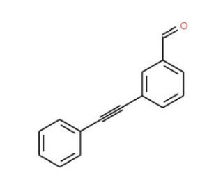 3-Phenylethynyl-benzaldehyde (CAS 115021-39-1) - chemical structure image