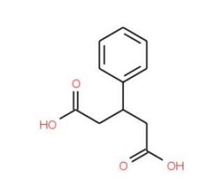 3-Phenylglutaric acid (CAS 4165-96-2) - chemical structure image
